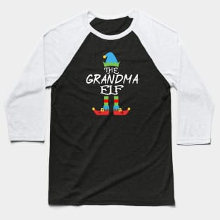 The Grandma Elf Matching Family Group Christmas Party Baseball T-Shirt